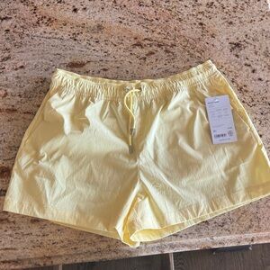 Athleta Midday Yellow Athletic Shorts